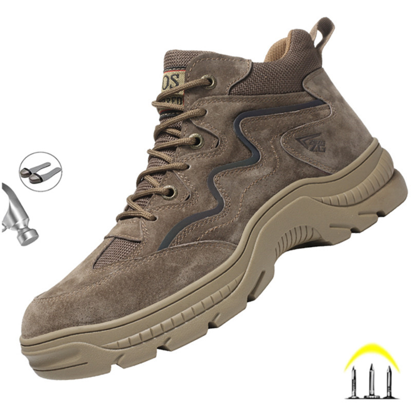 Crossfit Male - Reflecterende Strip Ontwerp Veiligheid Werk Schoenen