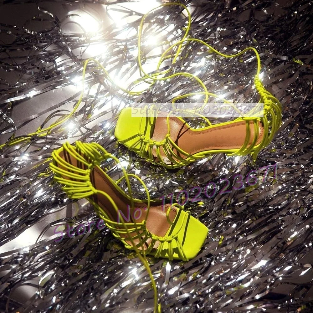 Crossfit Lady - Chique Met Snoer Gekooide Sandalen Vrouwen