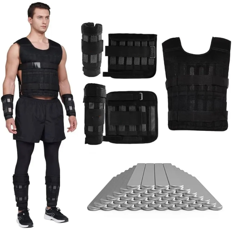 Crossfit Weight Vest - 20 kg verstelbaar gewichtstrainingspak lege tas
