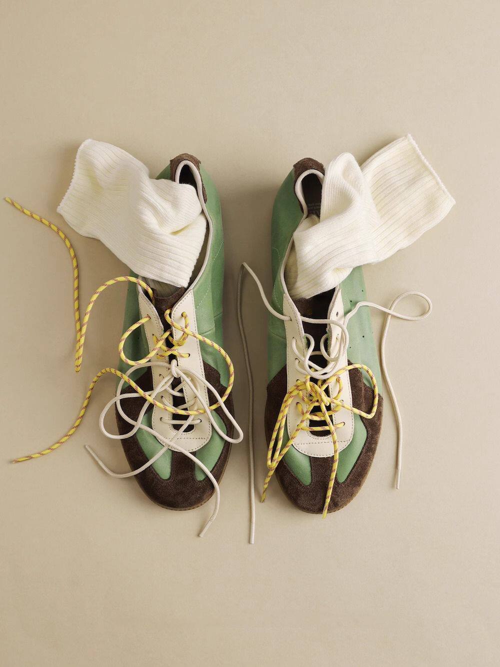 Crossfit Hard - Vintage-geïnspireerde mixed media sneakers voor heren,