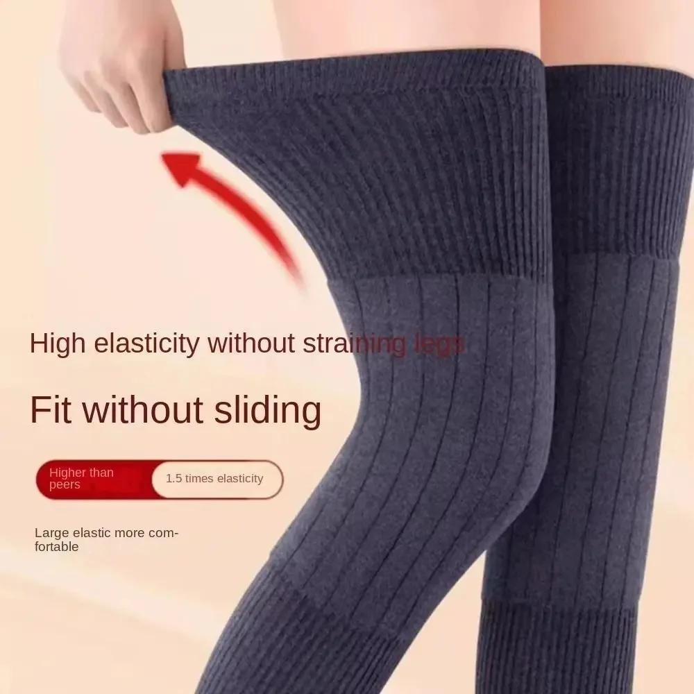 Knee Sleeve Pair - 1 paar Dikke Warme Wollen Kniebeschermer