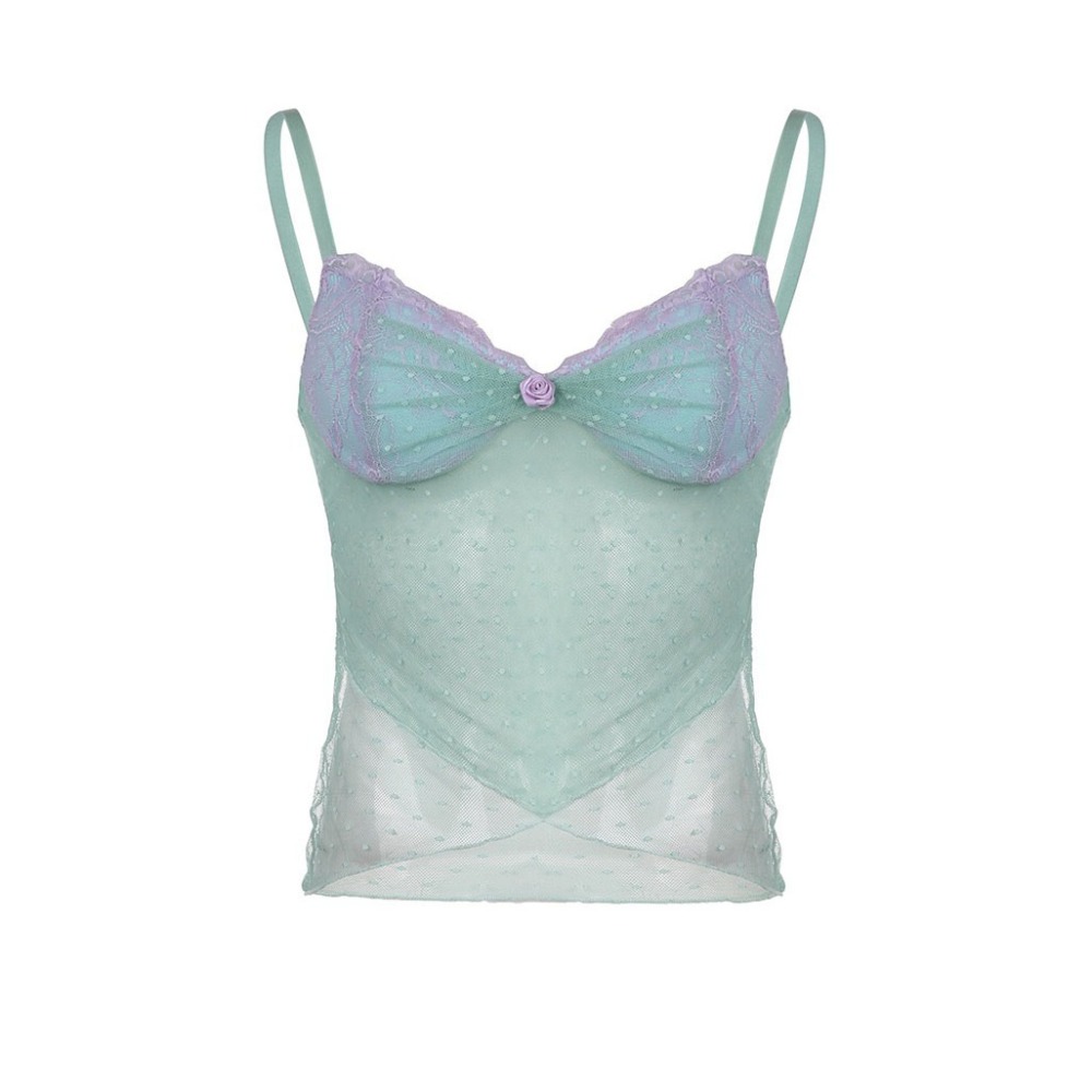 Crossfit Youtube - Chique pittige meisjesstijl mesh camisole slim