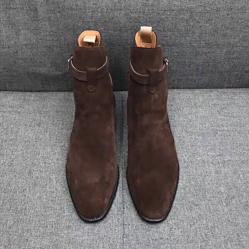 Zwart Bruin Echt Koe Suede Kru - Crossfit Male recensie en prijs