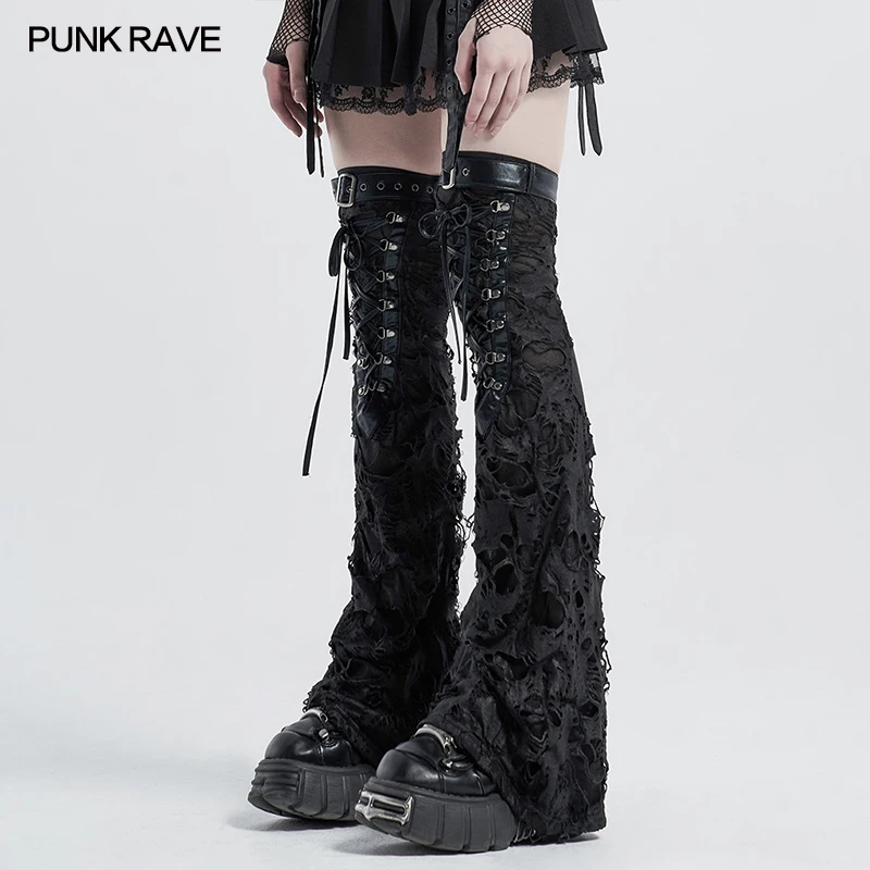 PUNK RAVE Dames Punk Shabby Le - Knee Sleeve Pair recensie en prijs